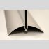 Tischuhr 30cmx30cm inkl. Alu-St&auml;nder -modernes Design Streifen grau ger&auml;uschloses Quarzuhrwerk -Wanduhr-Standuhr TU4084 DIXTIME