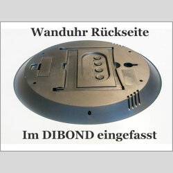 6123 Dixtime Digital Designer Wanduhr, Moderne Wohnraumuhr 35x100cm