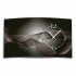 Digital Designer Art abstrakt sw Designer Wanduhr abstrakt modernes Wanduhren Design leise kein ticken DIXTIME 3DS-0413