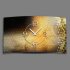 Digital Designer Art abstrakt gold Designer Wanduhr modernes Wanduhren Design leise kein ticken DIXTIME 3DS-0391