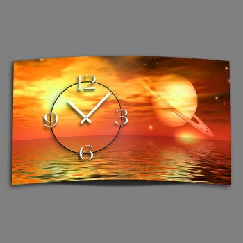 Digital Designer Art Planet Designer Wanduhr modernes Wanduhren Design leise kein ticken DIXTIME 3DS-0369