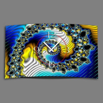 Digital Designer Art psycodelic Designer Wanduhr modernes Wanduhren Design leise kein ticken DIXTIME 3DS-0351