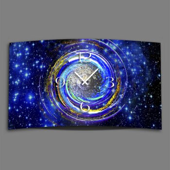 Galaxy Weltall Designer Wanduhr modernes Wanduhren Design leise kein ticken DIXTIME 3DS-0314